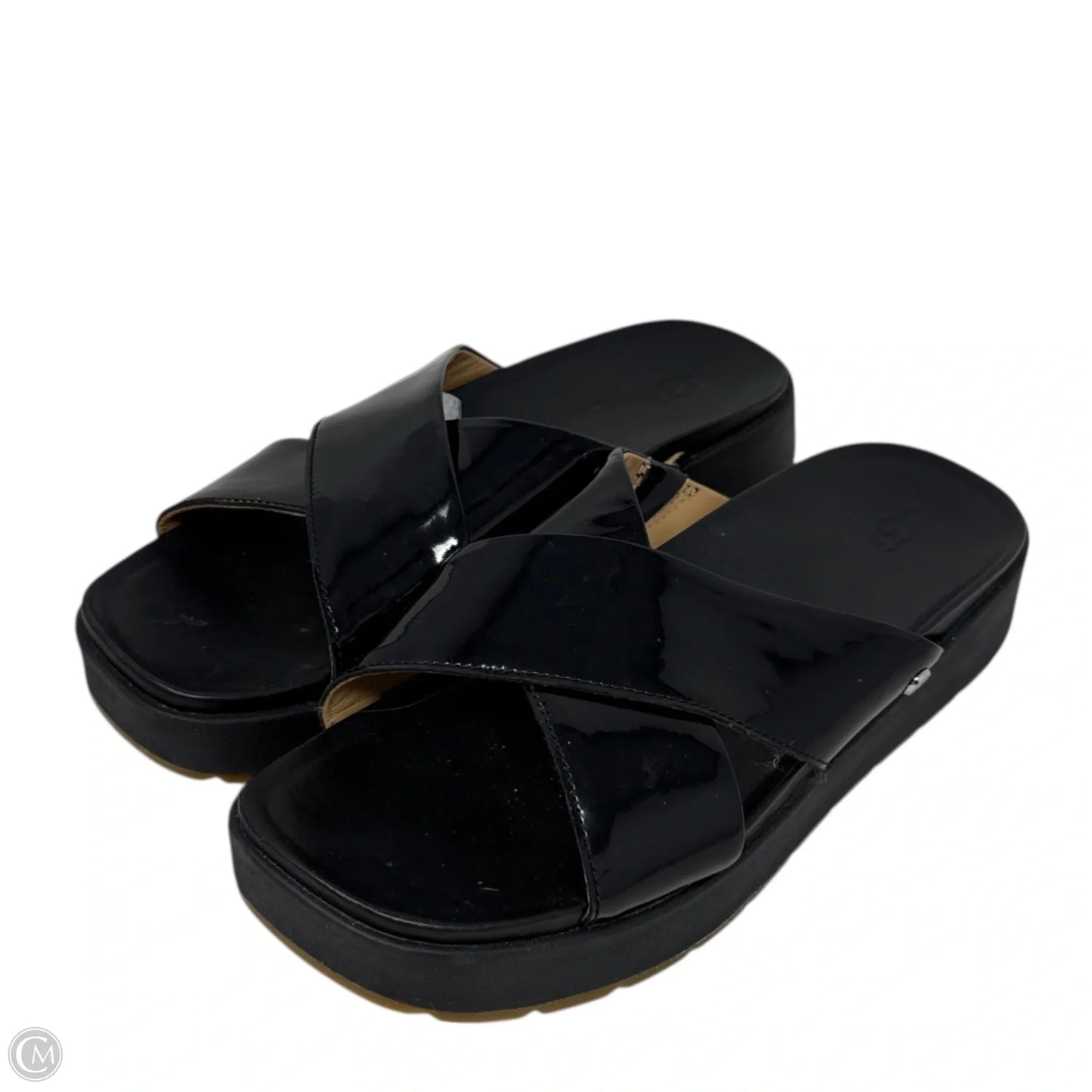 Emily Crisscross Sandals Designer By Ugg In Black, Size: 9