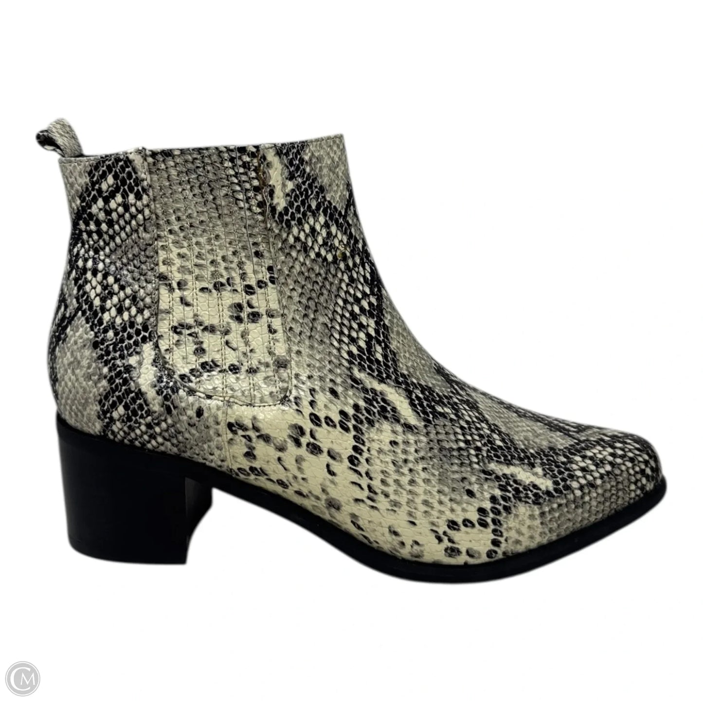 Boots Ankle Heels By Blondo In Snakeskin Print, Size: 11
