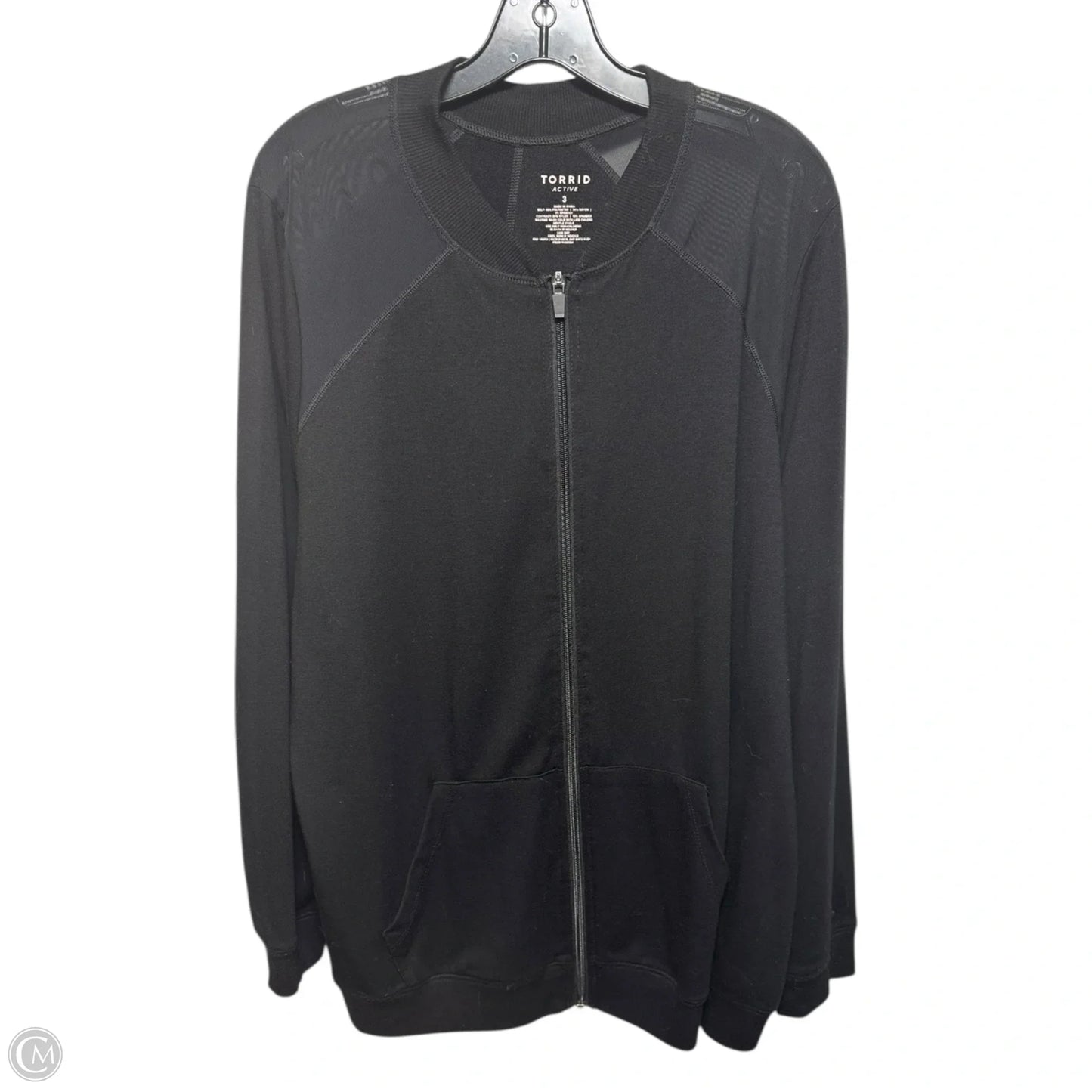 Athletic Jacket By Torrid In Black, Size: 3x