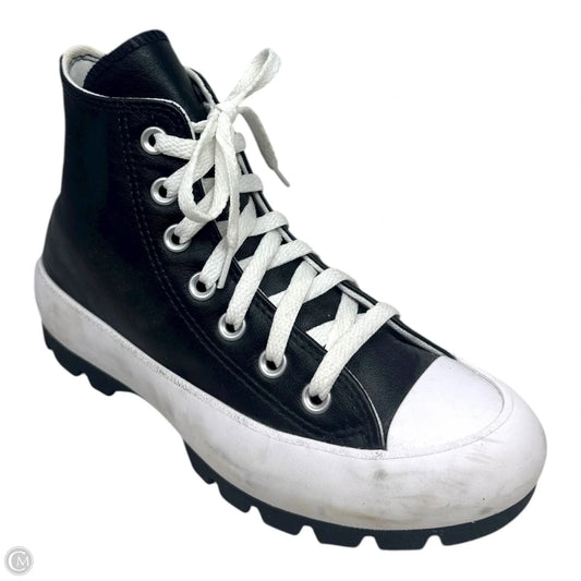 Lug Hi Shoes Sneakers Platform By Converse In Black & White, Size: 5
