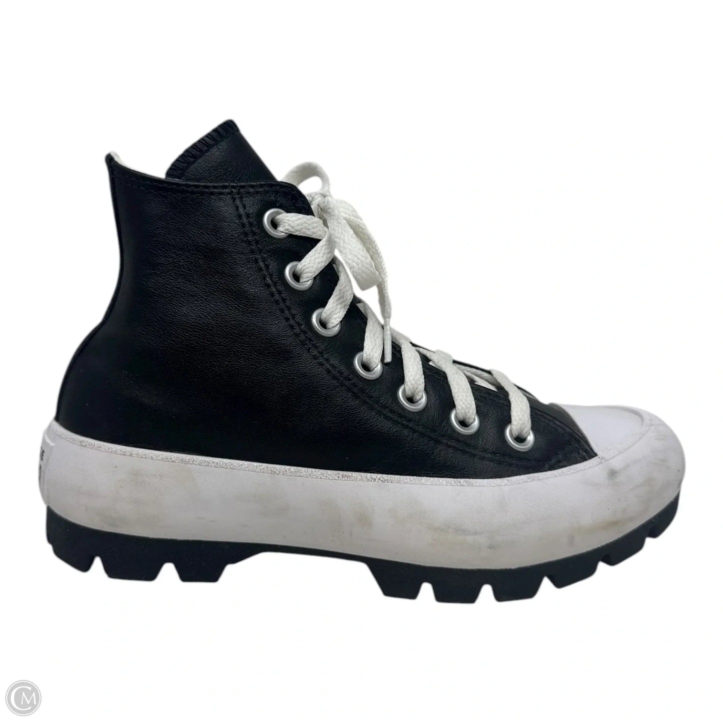 Lug Hi Shoes Sneakers Platform By Converse In Black & White, Size: 5