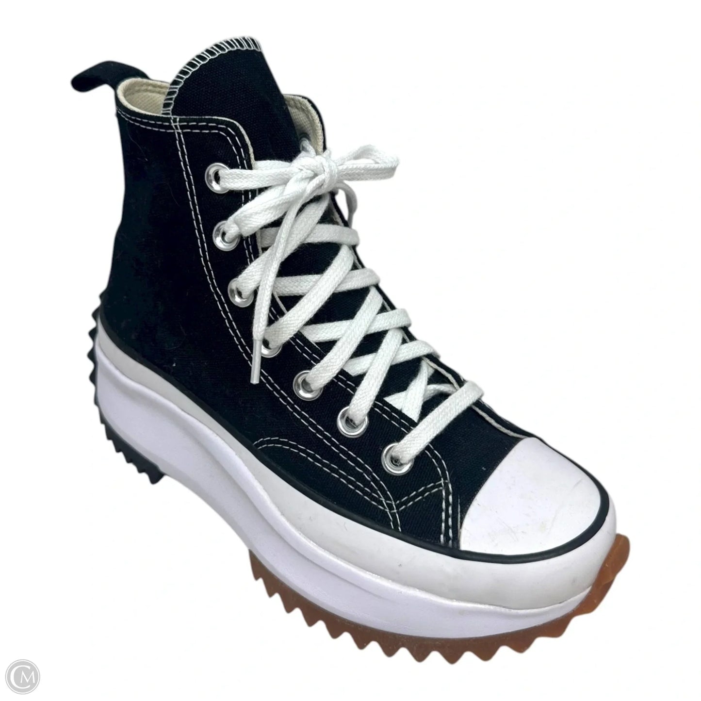Run Star Hike Shoes Sneakers Platform By Converse In Black & White, Size: 5