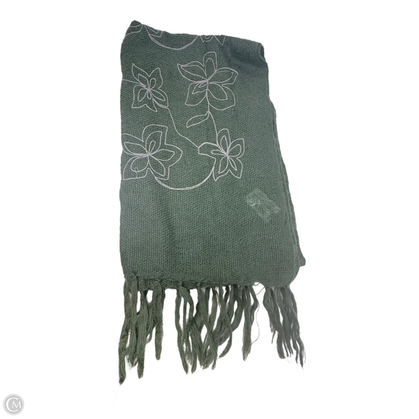 Floral Embroidered Scarf Long