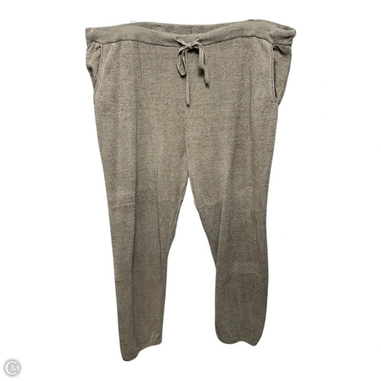 CozyChic Ultra Lite Track Pant By Barefoot Dreams In Taupe, Size: 2x