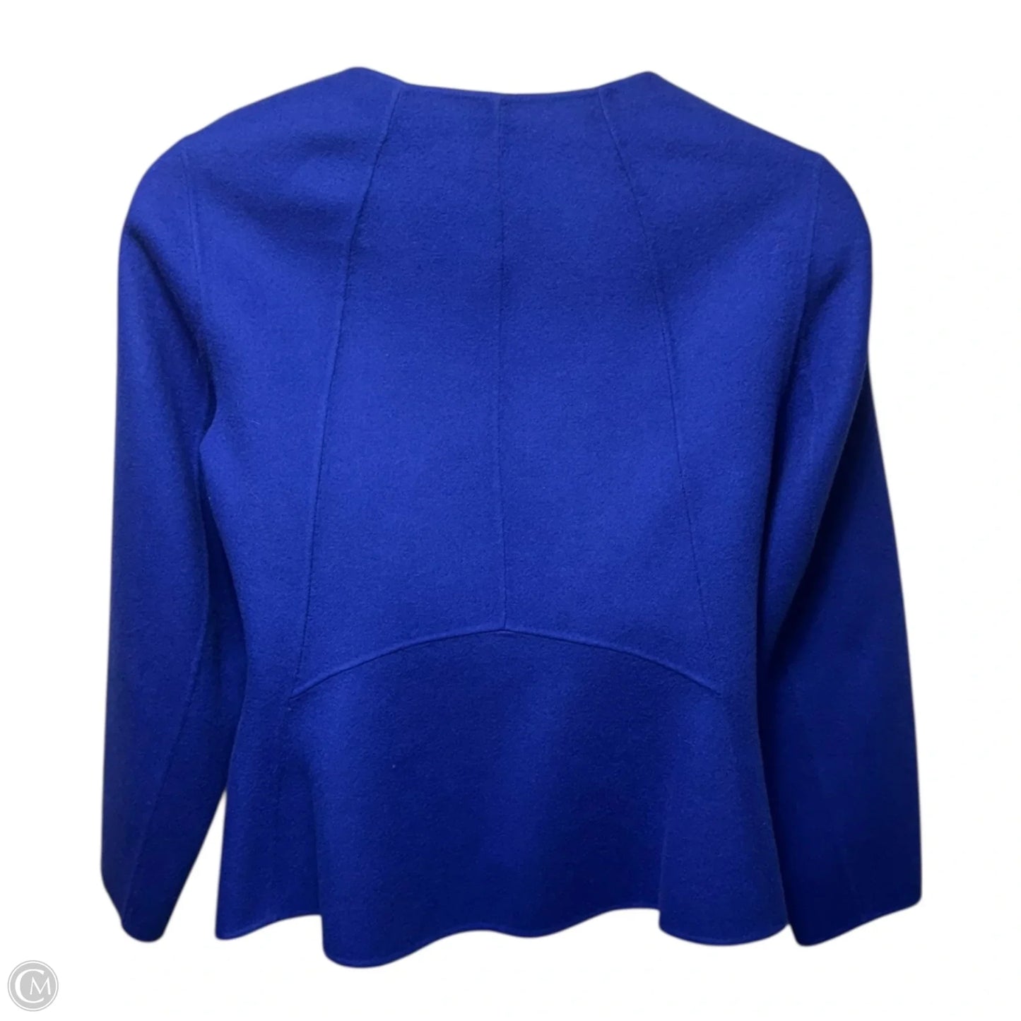Wool Jacket Other By Talbots In Blue, Size: 1x