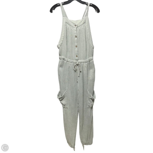 Waffle Jumpsuit By Free People In Green, Size: S