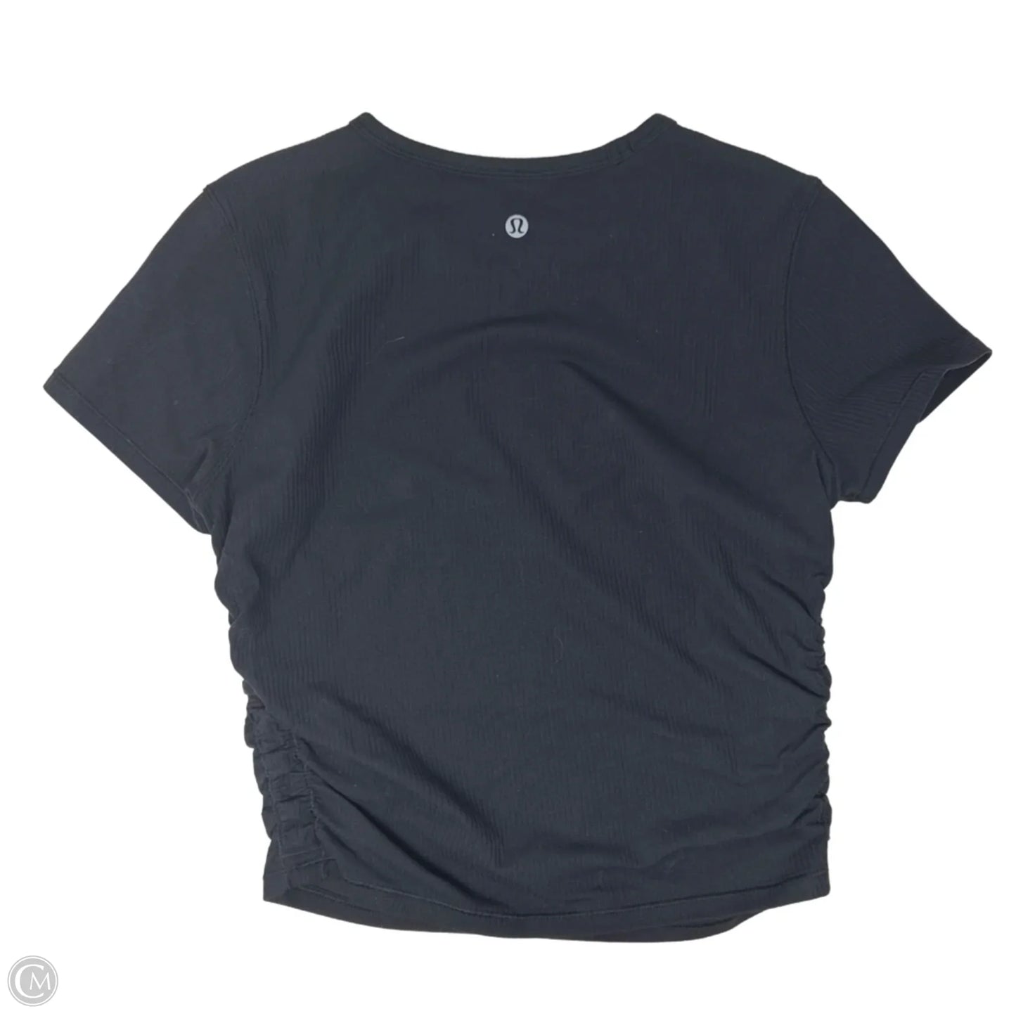 Ruched Athletic Top Short Sleeve By Lululemon In Black, Size: S
