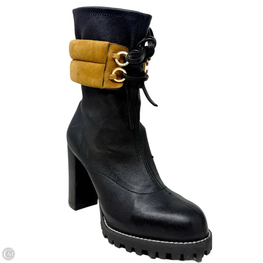 Bronwyn Ankle Boots Designer By Stuart Weitzman In Black, Size: 7