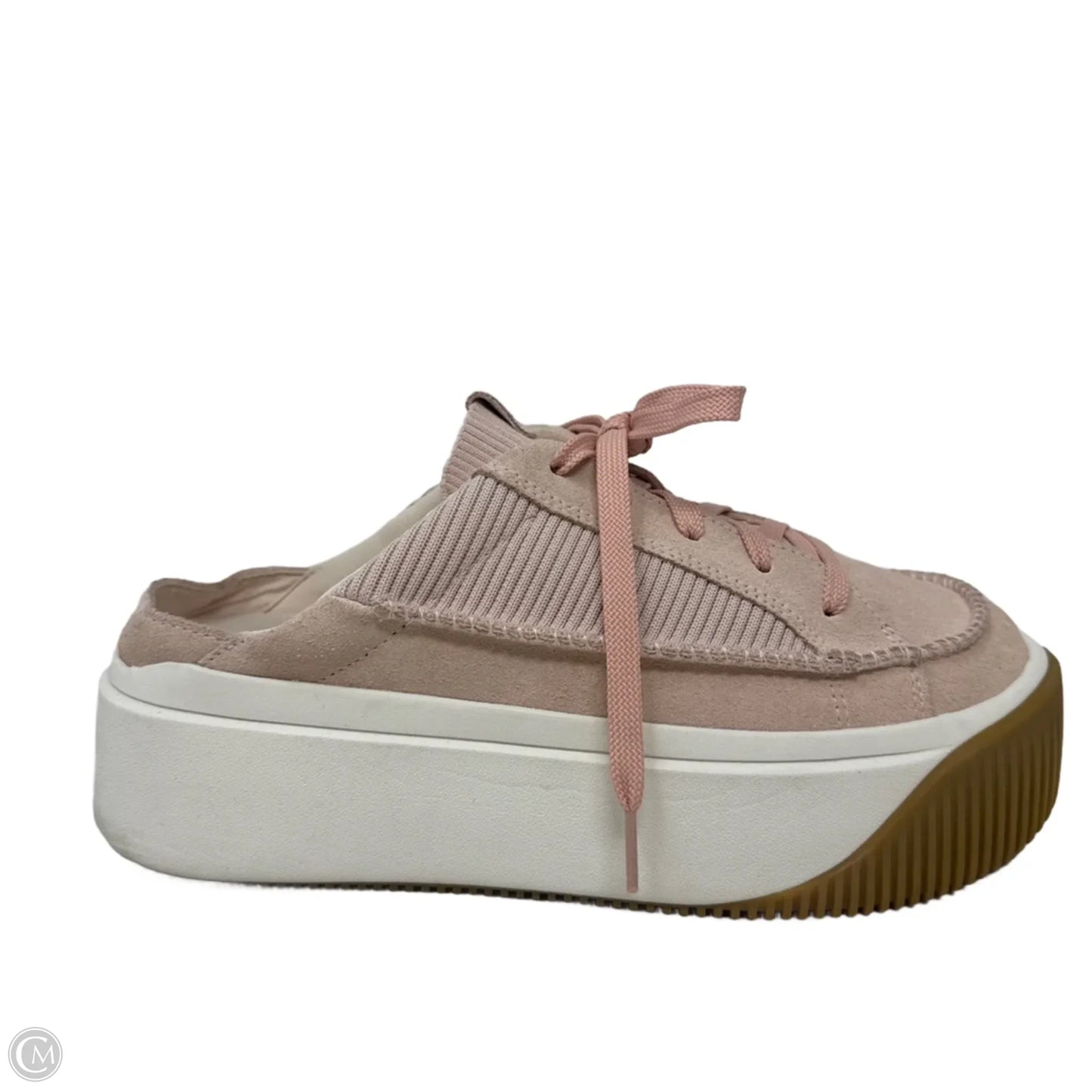EZ Duzzit Platform Mule Shoes Designer By Ugg In Pink, Size: 9