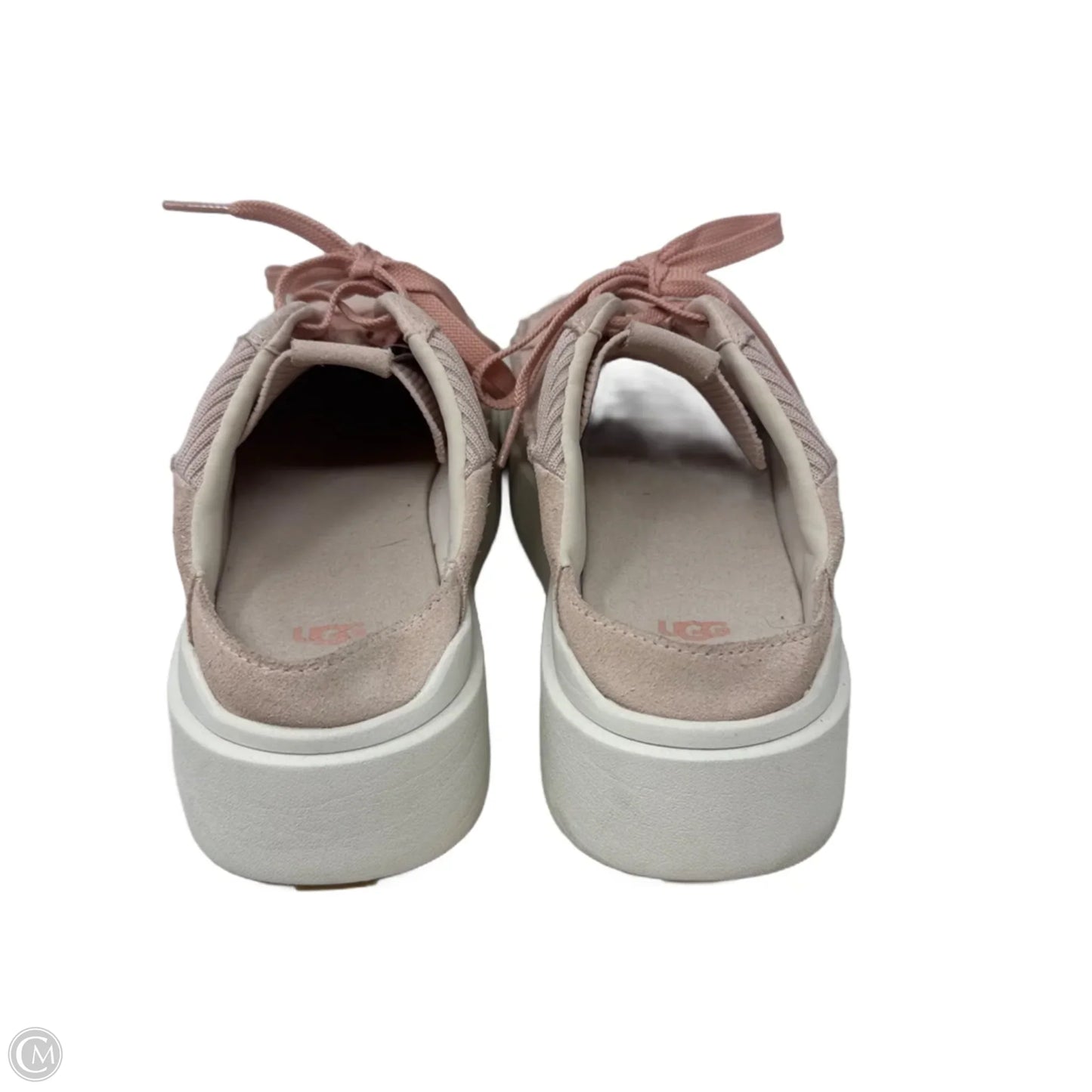 EZ Duzzit Platform Mule Shoes Designer By Ugg In Pink, Size: 9