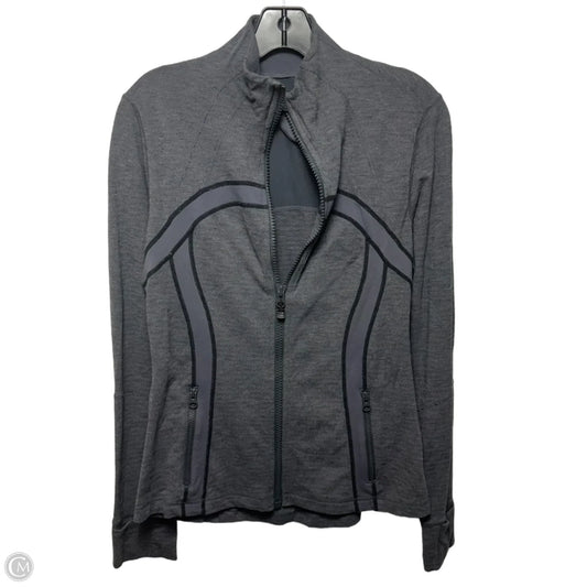 Athletic Jacket By Lululemon In Grey, Size: 10