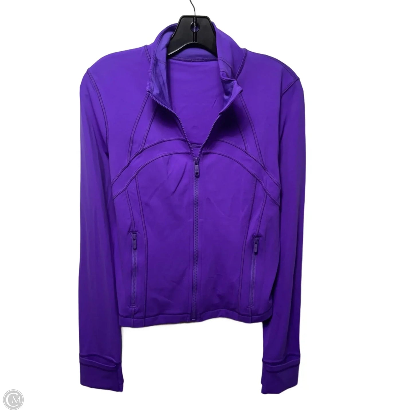 Athletic Jacket By Lululemon In Purple, Size: 12