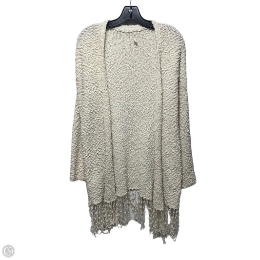 Sweater Cardigan By Pol In Cream, Size: M
