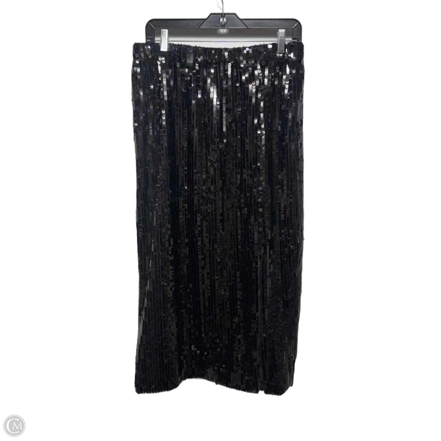 Sequin Midi Skirt By J. Crew In Black, Size: M