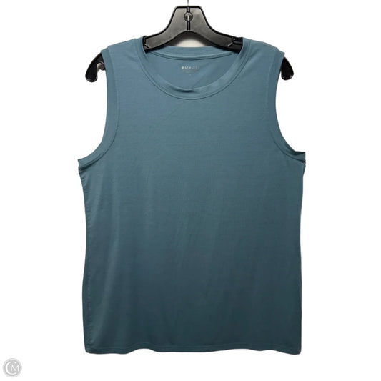 Athletic Top Short Sleeve By Athleta In Blue, Size: L
