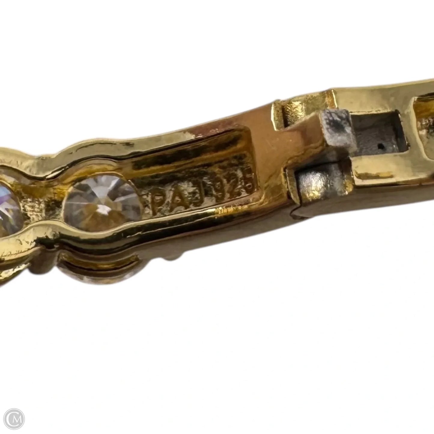 Sterling & CZ Gold Huggie Hoop Earrings