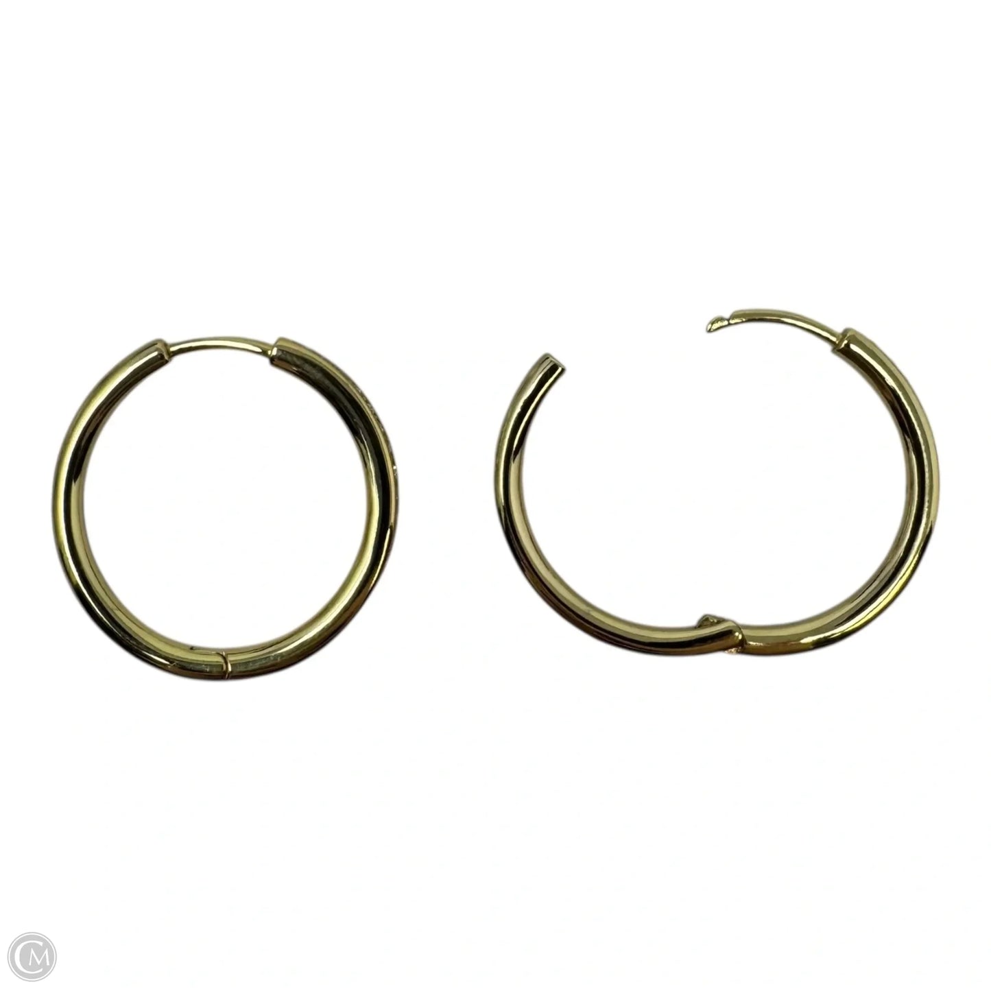 Gold & Diamanté Hoop Earrings