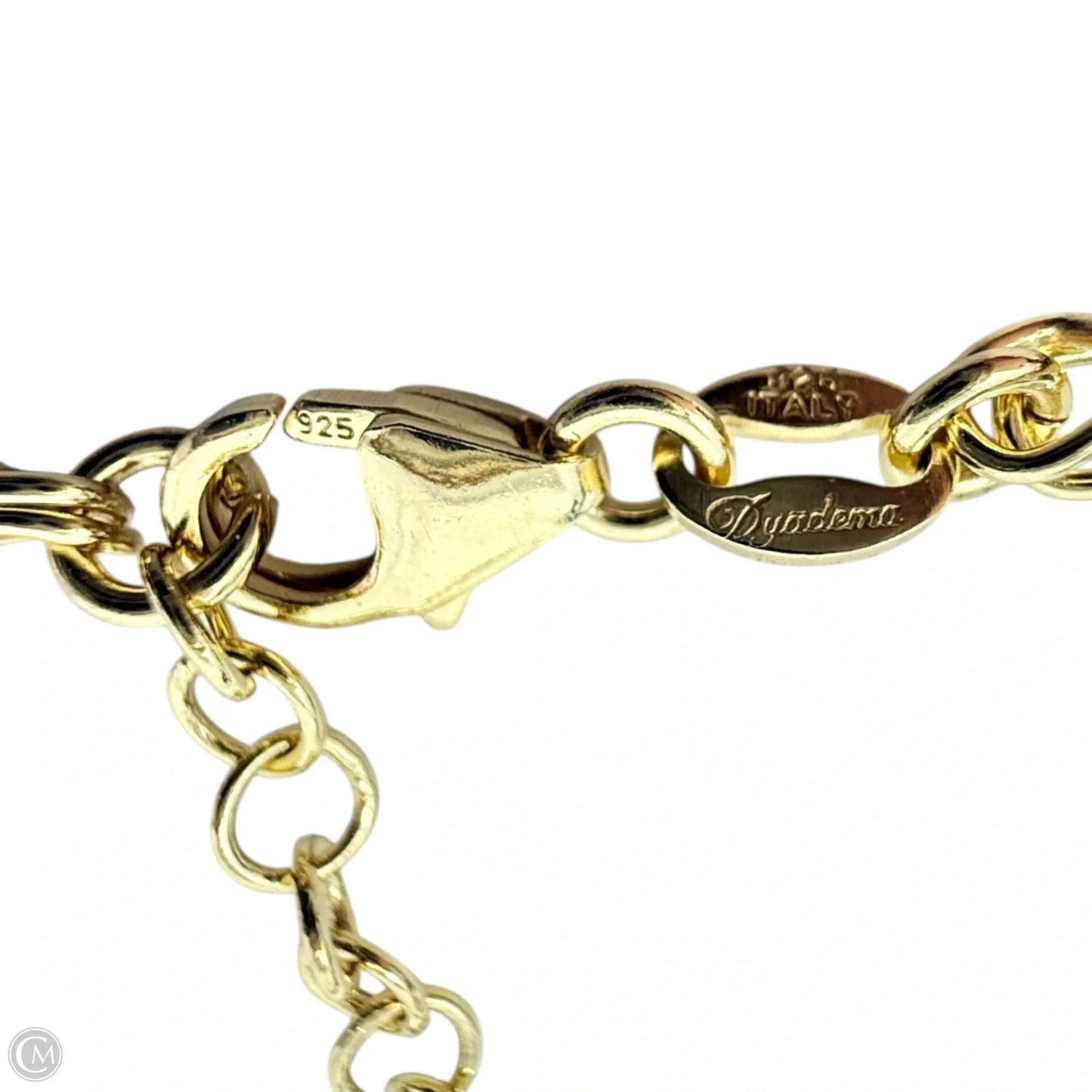 Italian Gold Over Sterling Silver Double Chain Bracelet By Dyadema