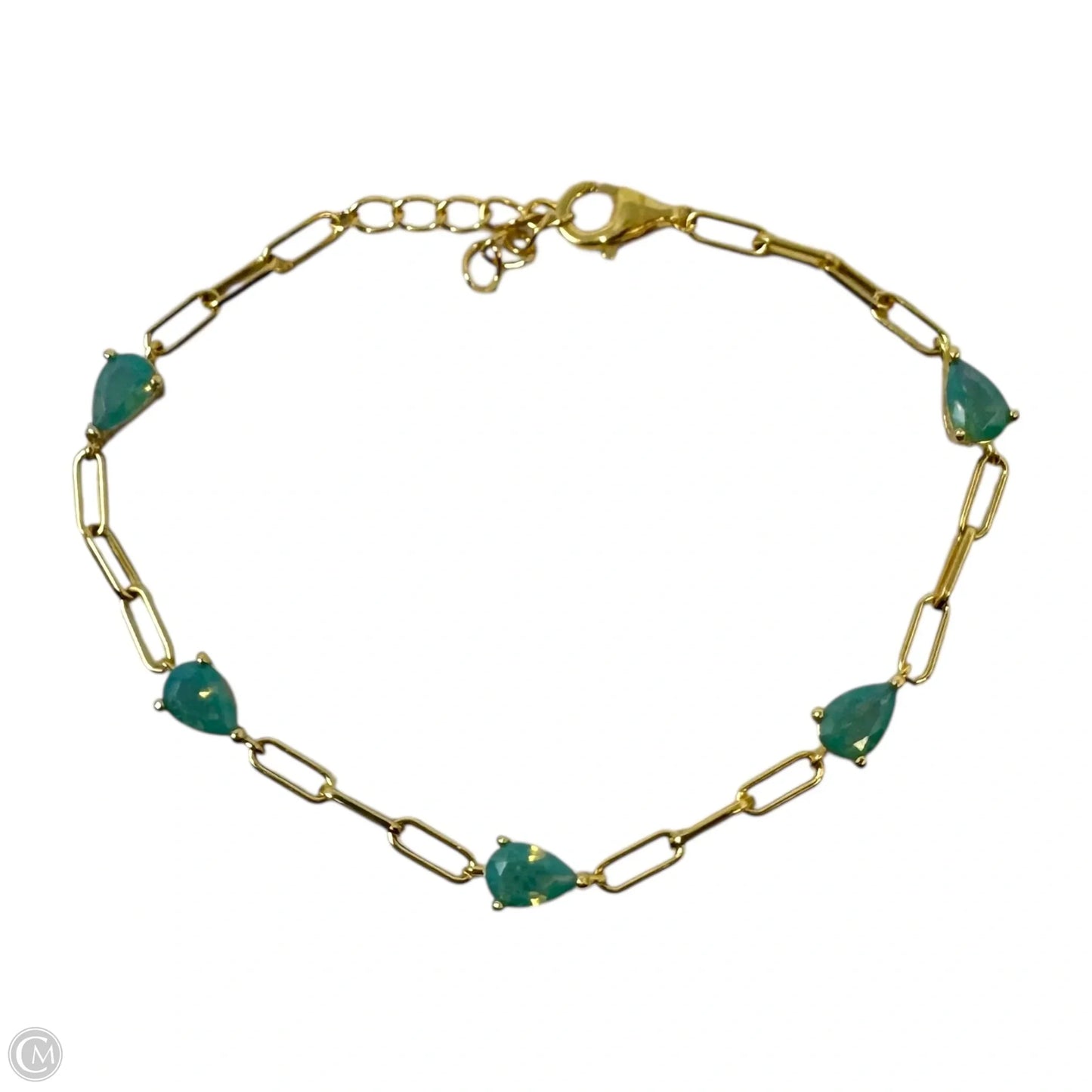 Tear Drop Chain Bracelet Sterling Silver