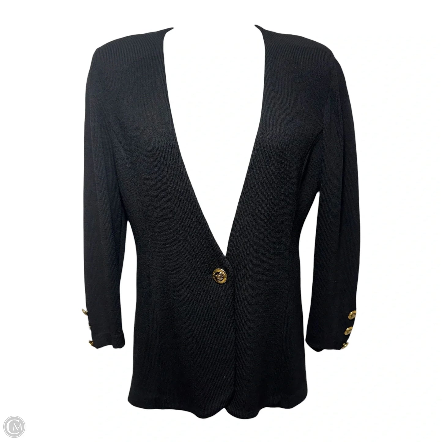 Blazer By St John Knits In Black, Size: 10