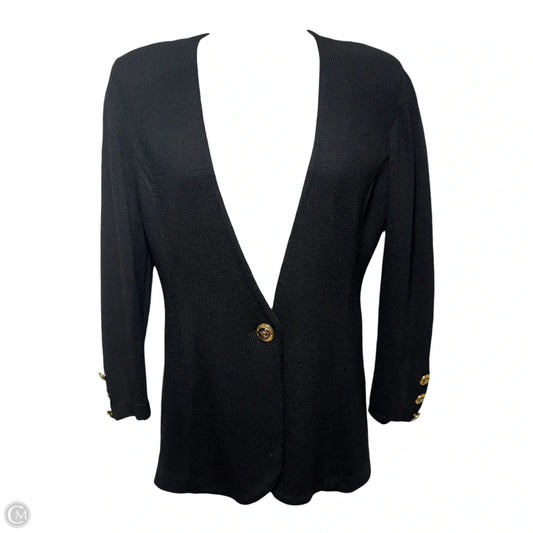 Blazer By St John Knits In Black, Size: 10