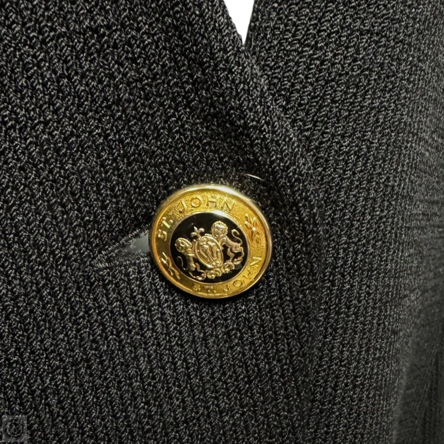 Blazer By St John Knits In Black, Size: 10