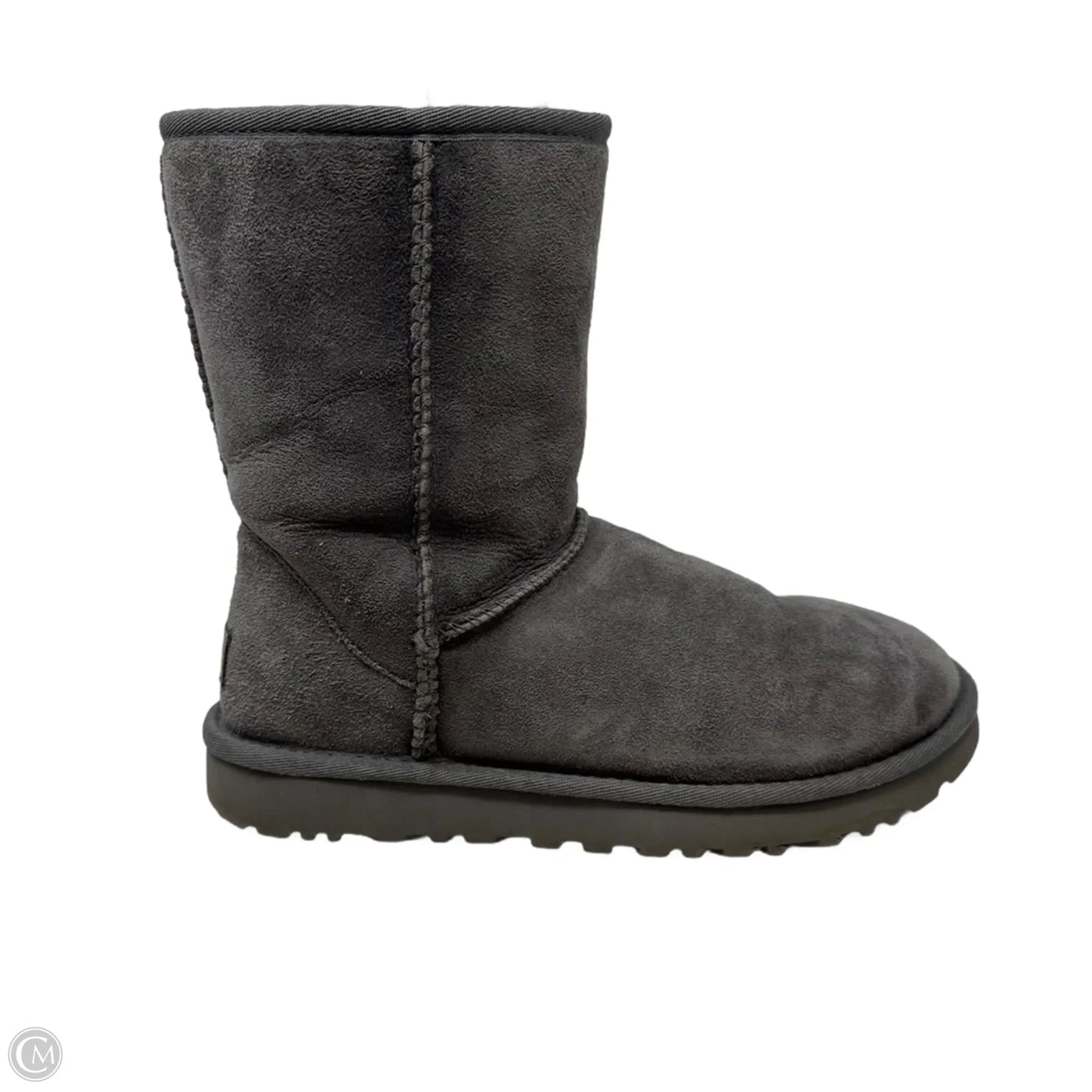 Classic Short II Boots Designer By Ugg In Grey, Size: 8
