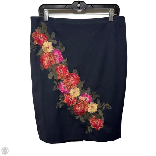 Bloom Embroidered Skirt Midi By Etcetra In Floral Print, Size: 10