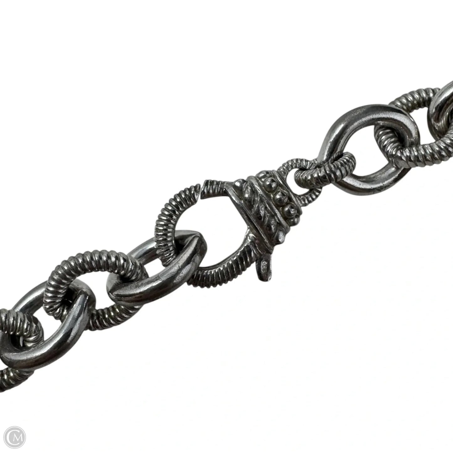 Sterling Silver Rolo Link Chain Necklace Designer By Judith Ripka