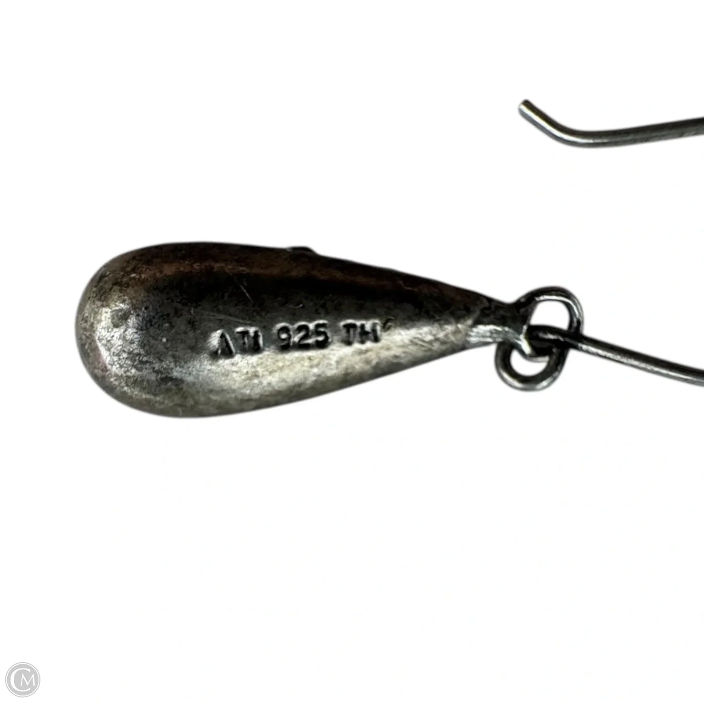 Purple Teardrop Earrings Sterling Silver