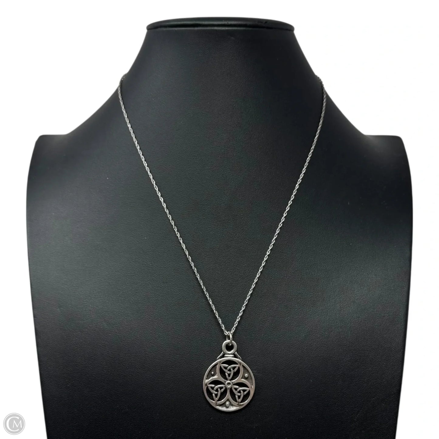 Celtic Knot Pendant Necklace Sterling Silver