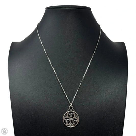 Celtic Knot Pendant Necklace Sterling Silver