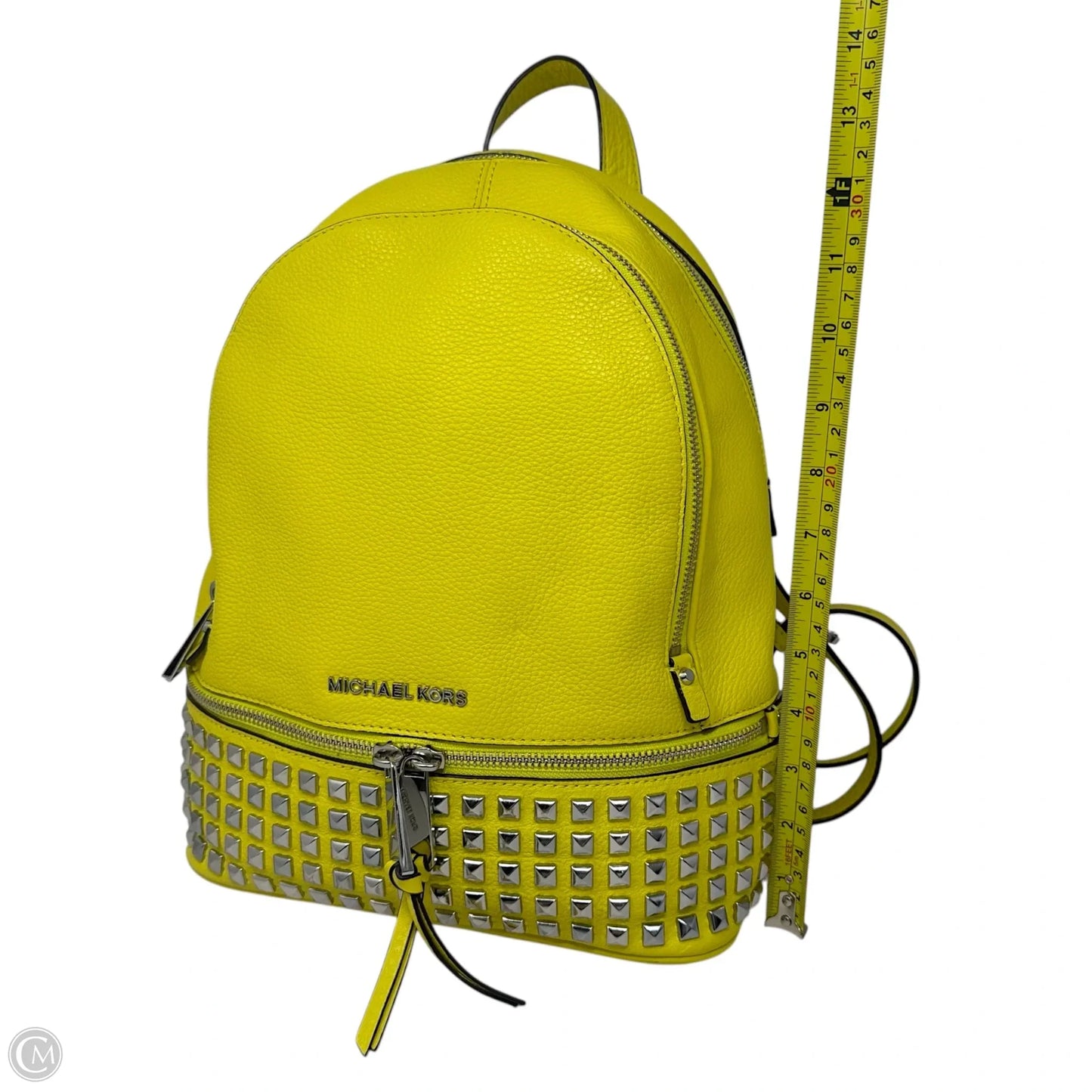 Rhea Studded Backpack Designer By Michael Kors, Size: Large