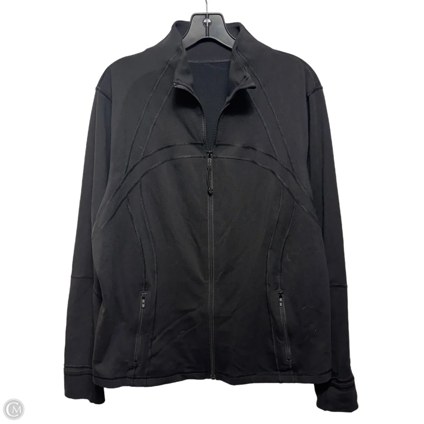 Athletic Jacket By Lululemon In Black, Size: 20