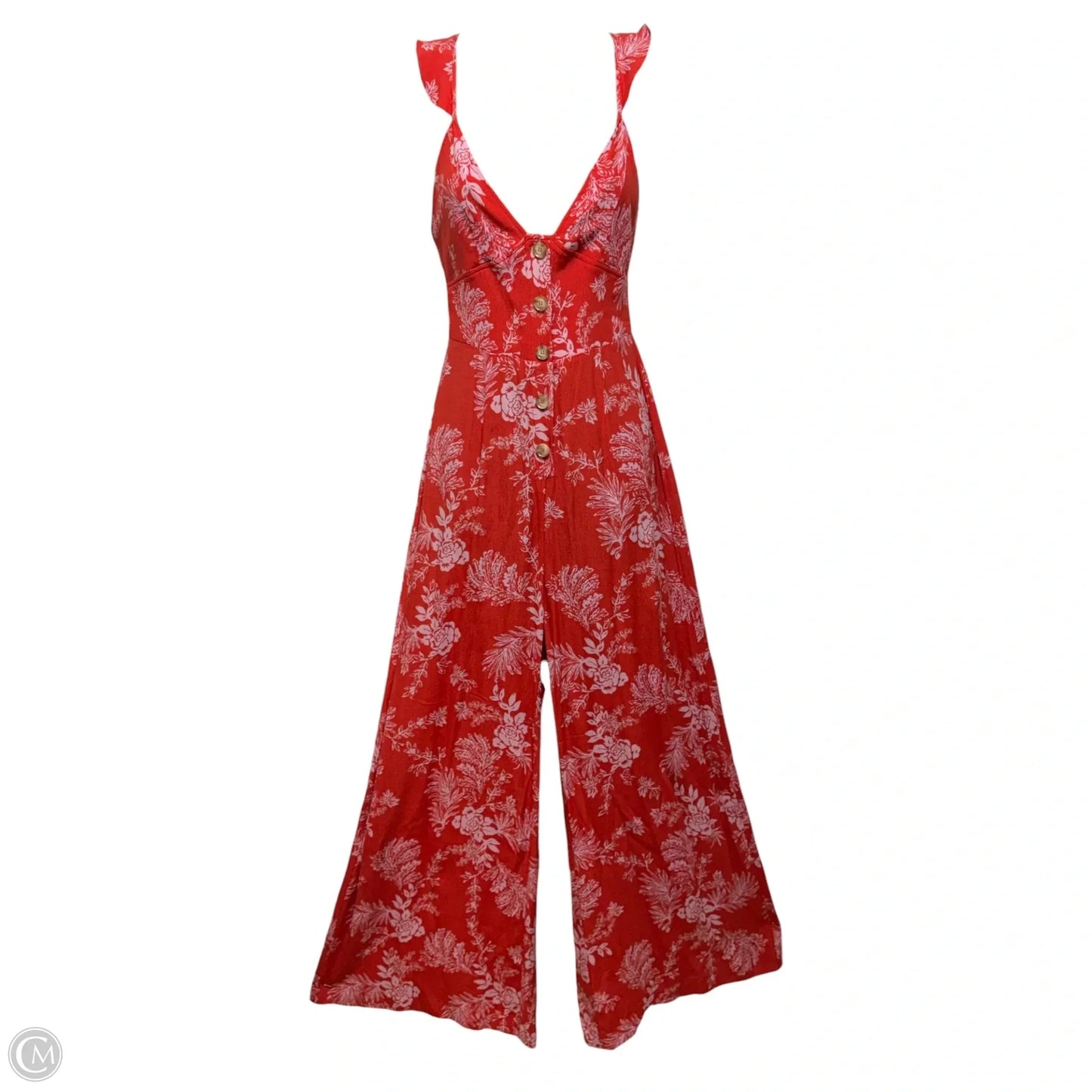 Be The One Jumpsuit Floral Jumpsuit By Free People In Red, Size: 0