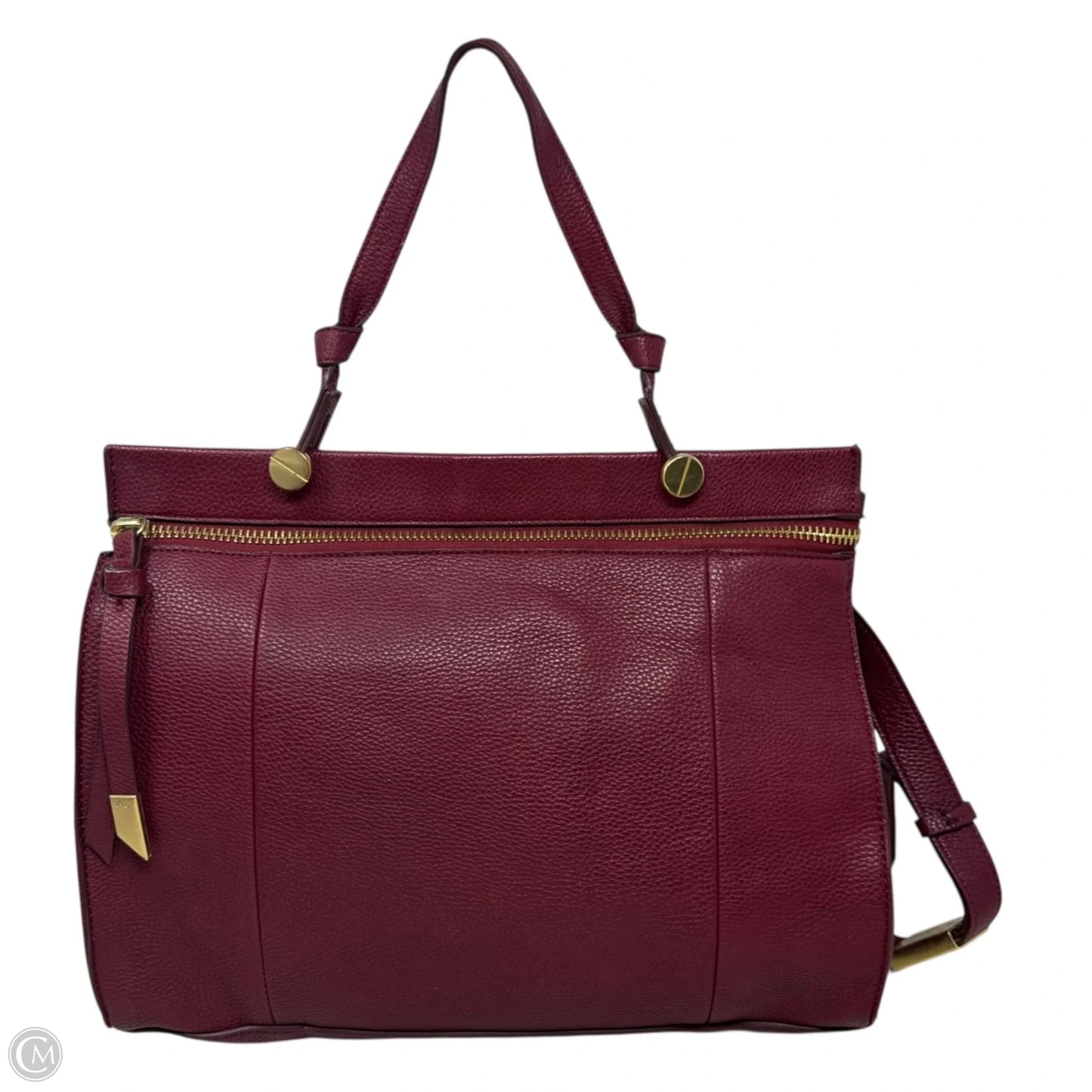 Handbag Leather By Foley & Corinna, Size: Large