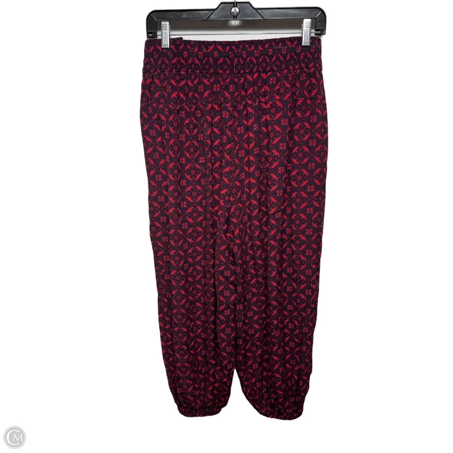 Printed Harem Pants By Anthropologie In Blue & Red, Size: S