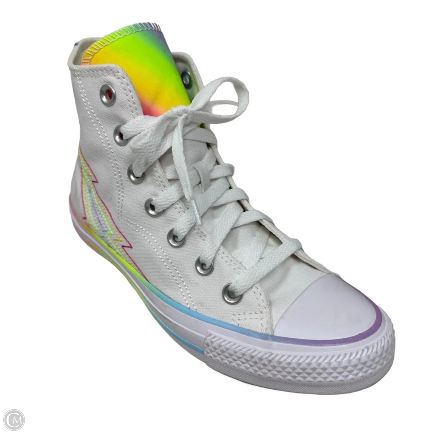 Chuck Taylor All Star Pride By Converse In White Chaos Fuschia Multi, Size: 7