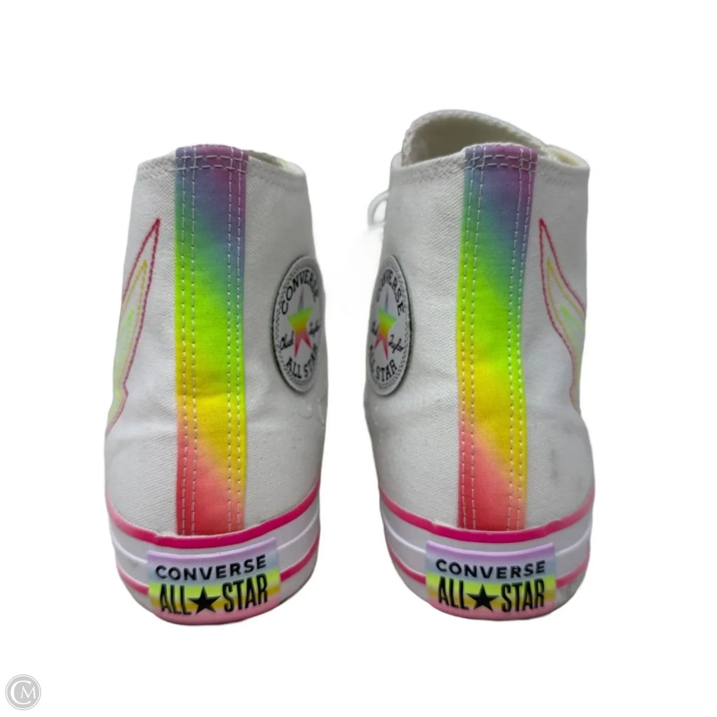 Chuck Taylor All Star Pride By Converse In White Chaos Fuschia Multi, Size: 7