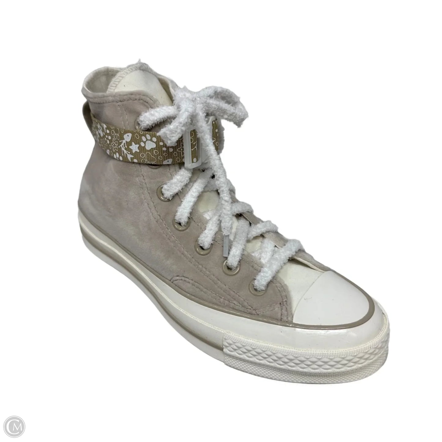 Velvet Kitty Shoes Sneakers By Converse In Cream, Size: 7