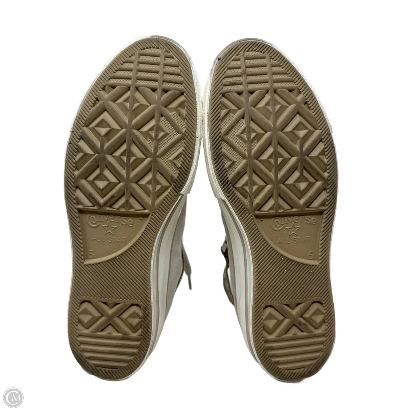 Velvet Kitty Shoes Sneakers By Converse In Cream, Size: 7