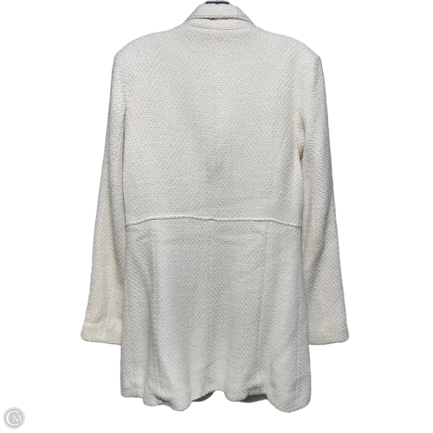 Wool Blend Coat By Bke In Cream, Size: L