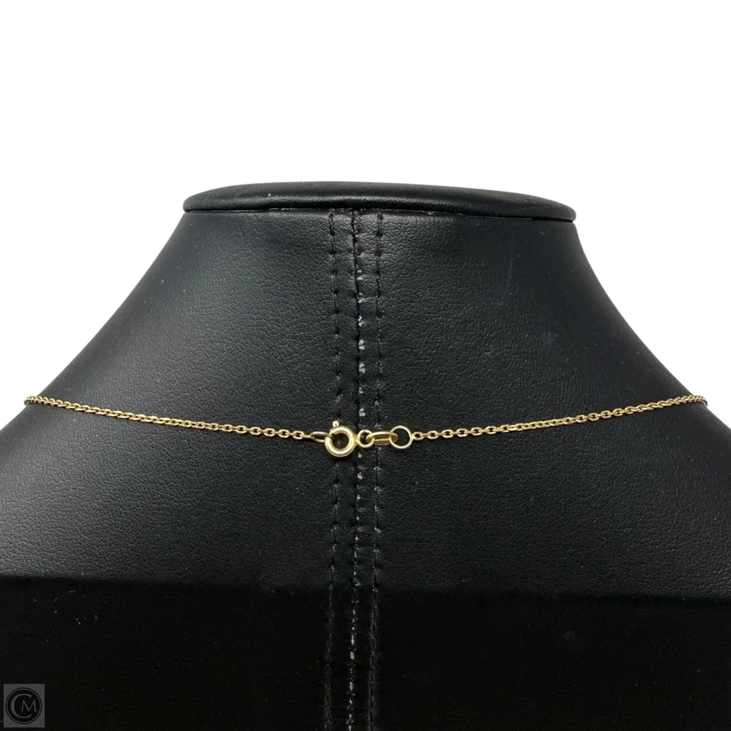 Gold Over Sterling Silver Pave Clover Station Necklace