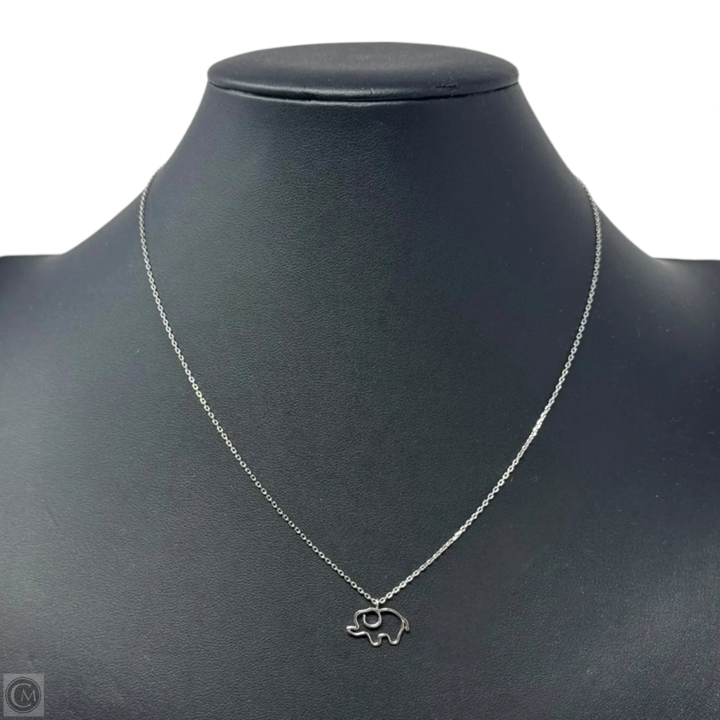 Sterling Silver Openwork Elephant Pendant Necklace