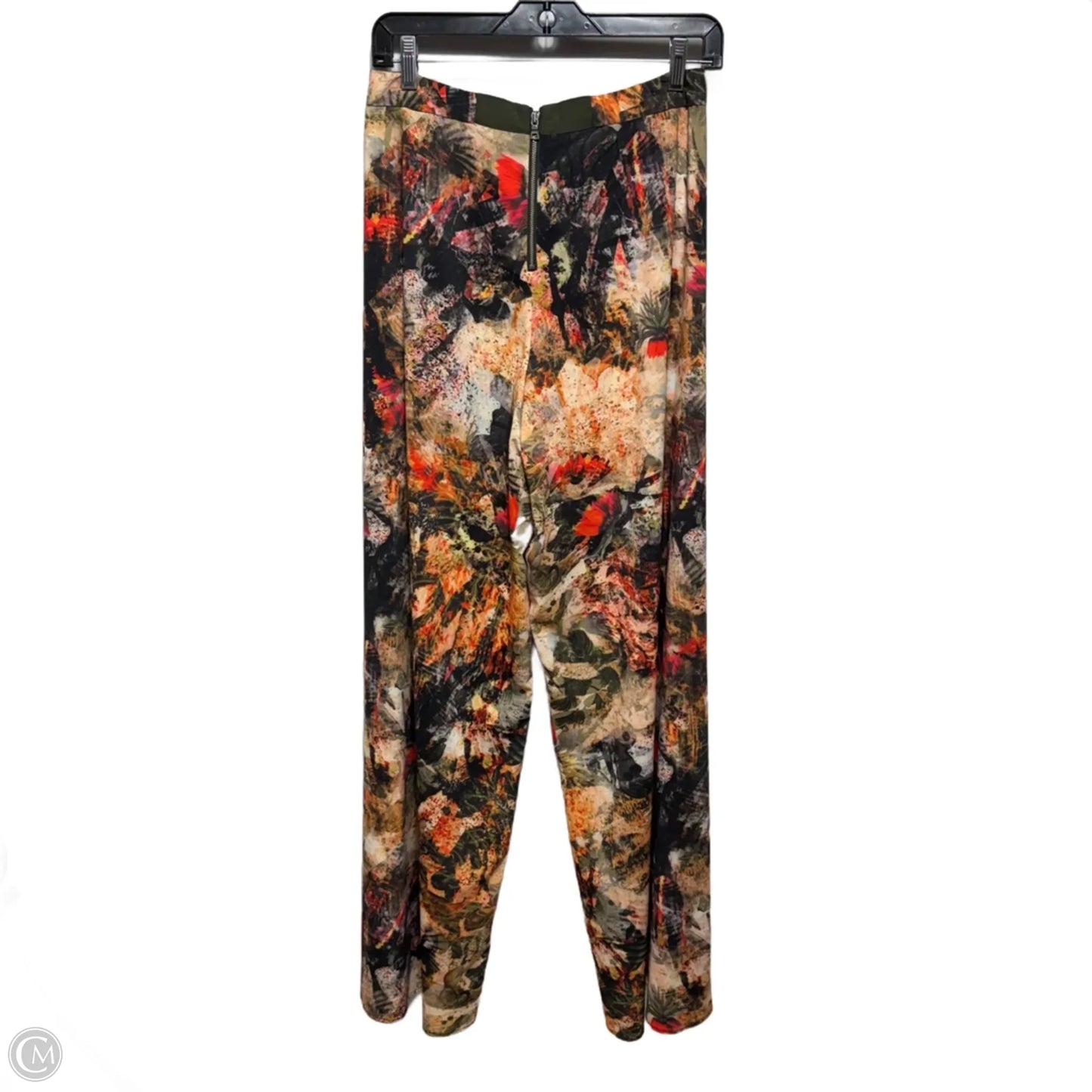 Athena Wide Leg Back Zip Pants Designer By Alice + Olivia In Jungle Safari Print, Size: 4