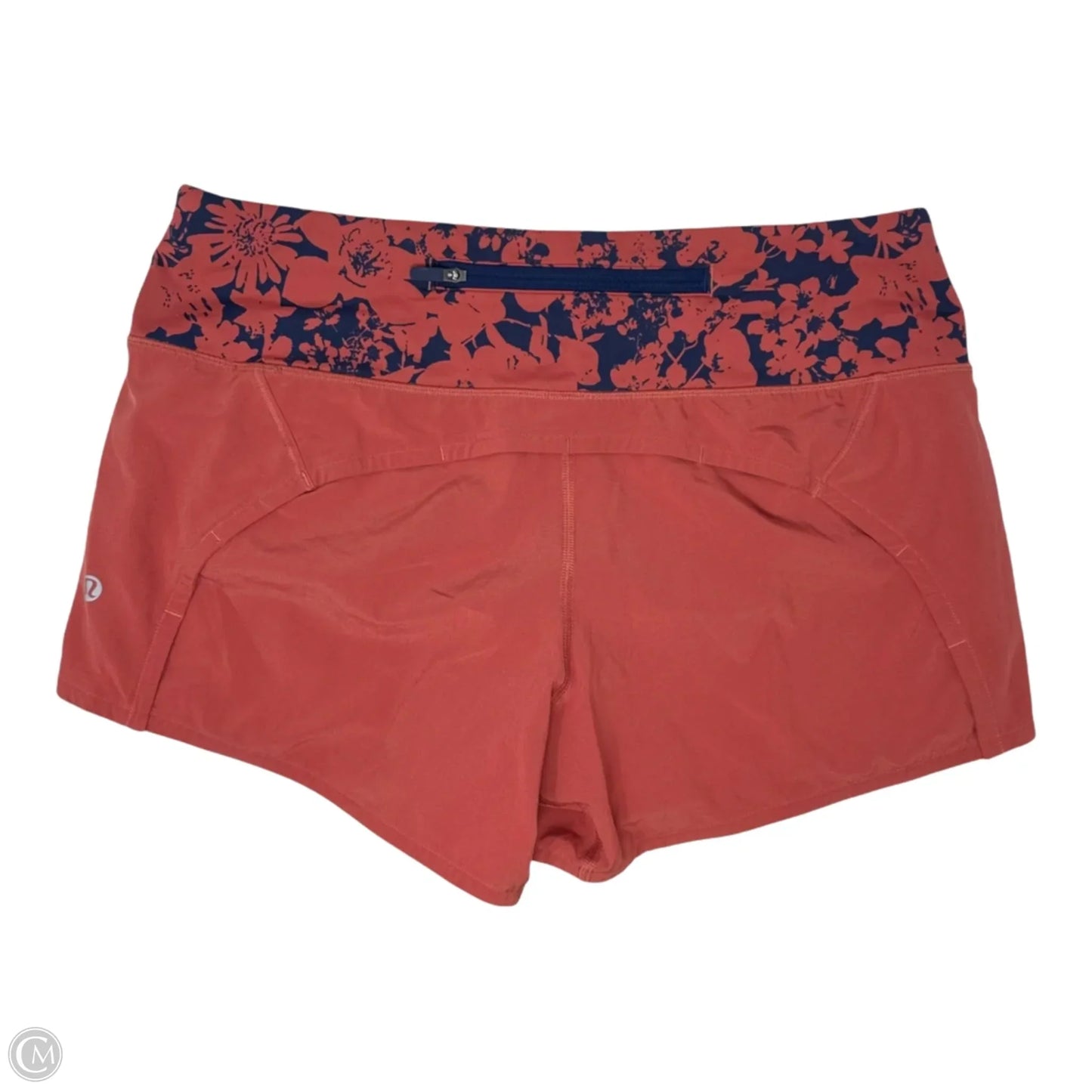 Athletic Shorts By Lululemon In Orange, Size: 6