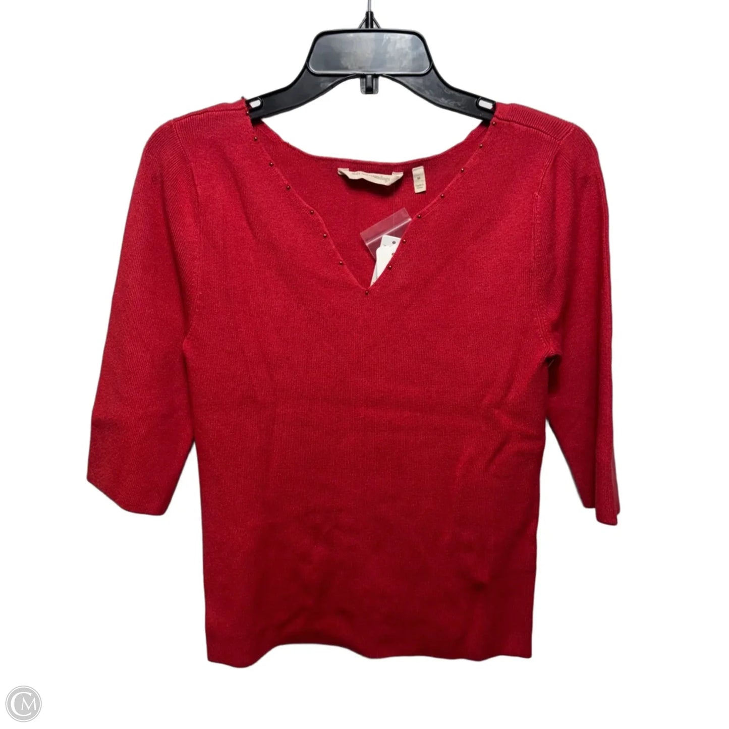 Pimi Sweater Top 3/4 Sleeve By Soft Surroundings In Beaute Red, Size: M