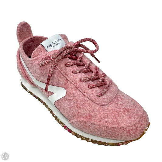 Retro Runner Shoes Sneakers By Rag And Bone In Pink & White, Size: 6 (36)