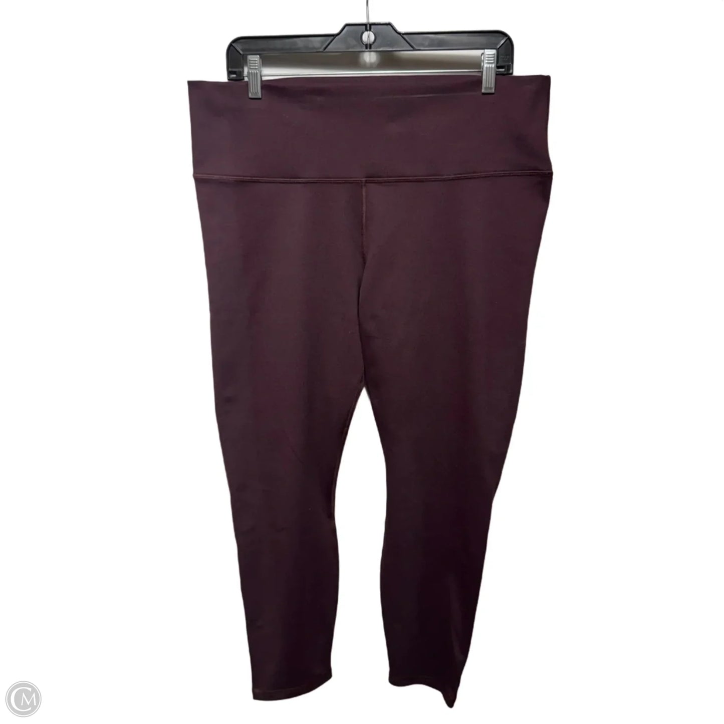 Athletic Leggings By Fabletics In Maroon, Size: Xl