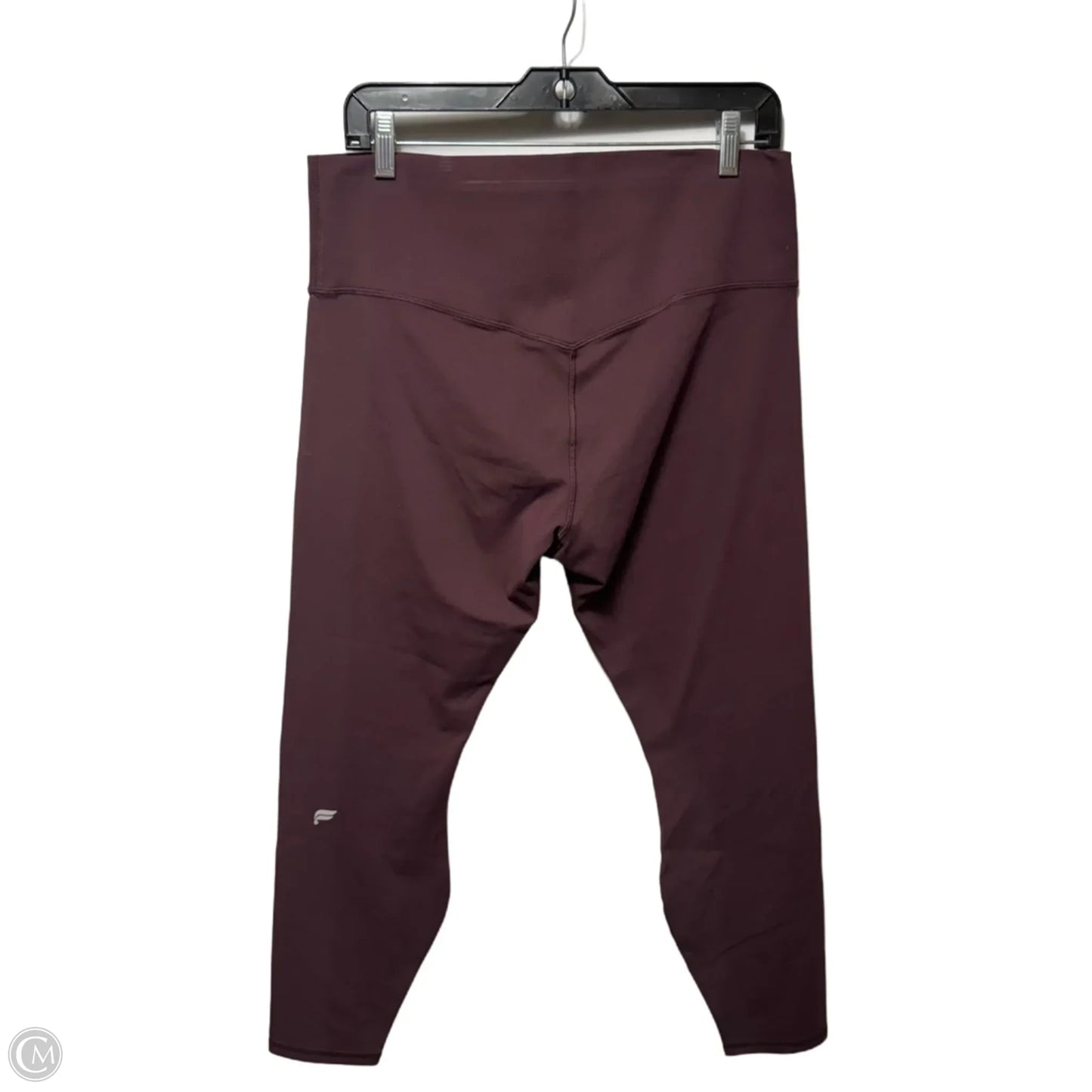 Athletic Leggings By Fabletics In Maroon, Size: 1x